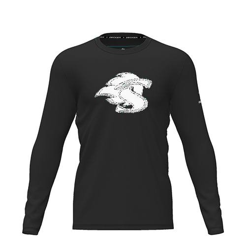 [CUS-DRIF-TEES-PER-CNK-LSL-BLK-YXS-LOGO1] Dri Fit Performance T-Shirt (Youth XS, Black, Logo 1, Long Sleeve)