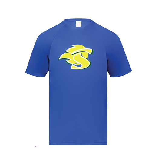 [2790.060.S-LOGO1] Men's Smooth Sport T-Shirt (Adult S, Royal, Logo 1)