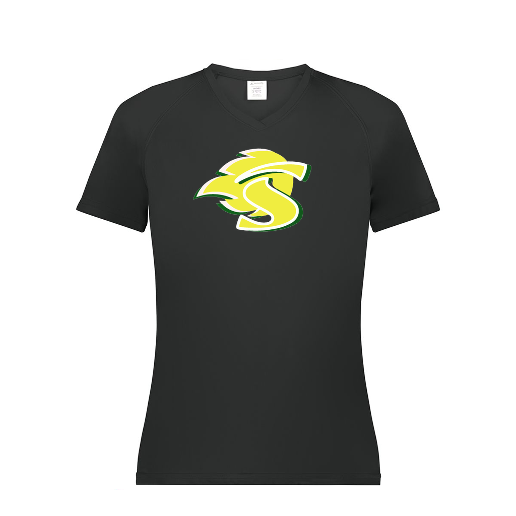 Ladies Smooth Sport V-Neck T-Shirt