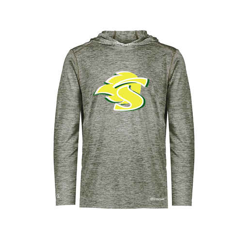 [FOLHCGGY-AS-LOGO1] Decker Men's Charge Hoodie (Adult S, Gray, Logo 1)