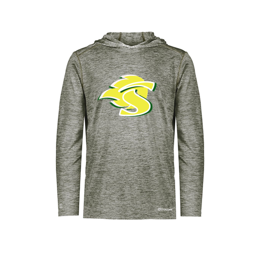 [FOLHCGGY-YS-LOGO1] Decker Youth Charge Hoodie (Youth S, Gray, Logo 1)