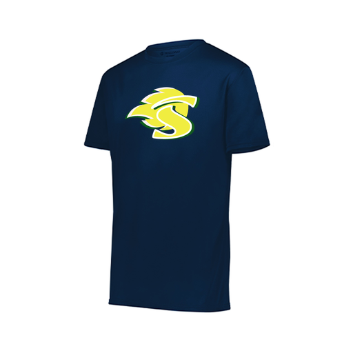 [222818.065.S-LOGO1] Men's Movement Dri Fit Shirt (Adult S, Navy, Logo 1)
