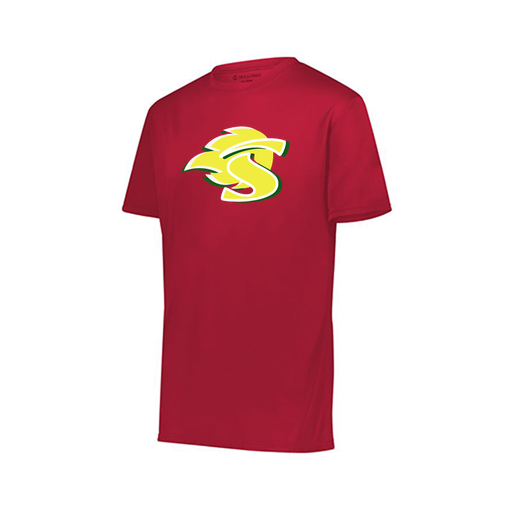 [222818.083.S-LOGO1] Men's Movement Dri Fit Shirt (Adult S, Red, Logo 1)