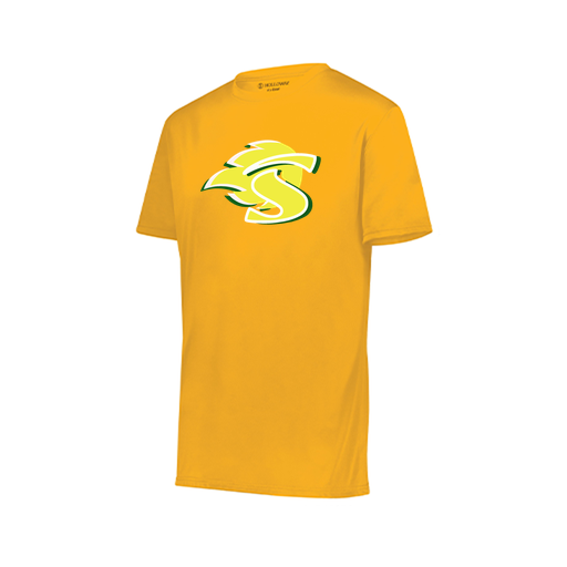 [222819.025.XXS-LOGO1] Youth Movement Dri Fit Shirt (Youth XXS, Athletic Gold, Logo 1)