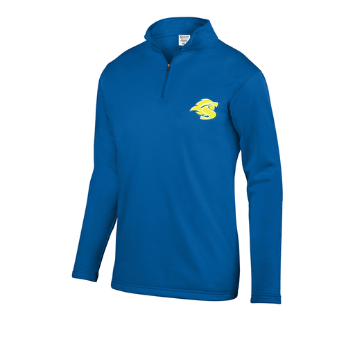 [5508.060.S-LOGO1] Youth FlexFleece 1/4 Zip (Youth S, Royal, Logo 1)