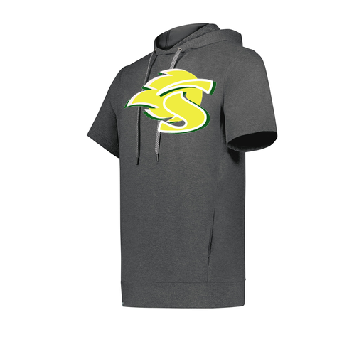 [222605-GRY-YS-LOGO1] YOUTH VENTURA SOFT KNIT SHORT SLEEVE HOODIE (Youth S, Gray, Logo 1)